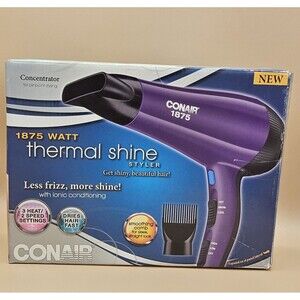Conair Infiniti Pro Conar1875 Styling Tool Salon AC Motor Hair Dryer PURPLE
